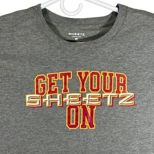 Sheetz Get Your Sheetz‎ On Long Sleeve Graphic Shirt Mens 2XL Gray Employee Gas